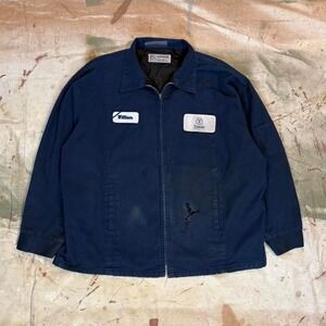 Vintage navy blue workwear jacket